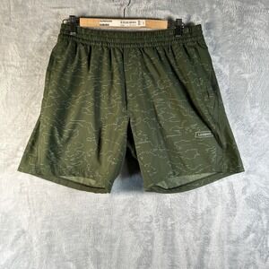 Legends Shorts Mens Large Bishop 7" Inseam Green Lined Athleisure Training Gym